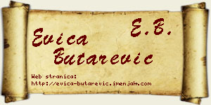 Evica Butarević vizit kartica